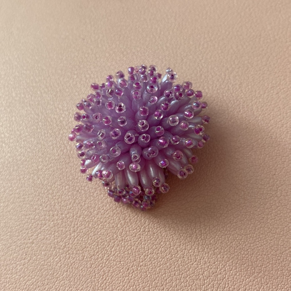 ❄️ 5 for $20.❄️ Purple Beaded Ring ❄️ - Picture 2 of 6